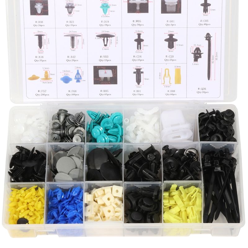 Essential Healthy Car Push Pin Rivet Trim Clip Panel Retainer Kit For Toyota -730 Pcs