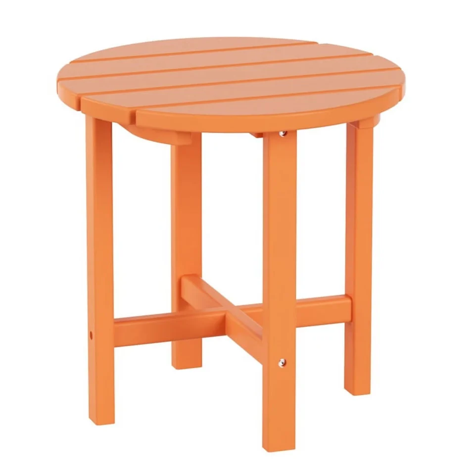 Cleaning Costaelm Paradise Round 18 Adirondack Side Table, Orange