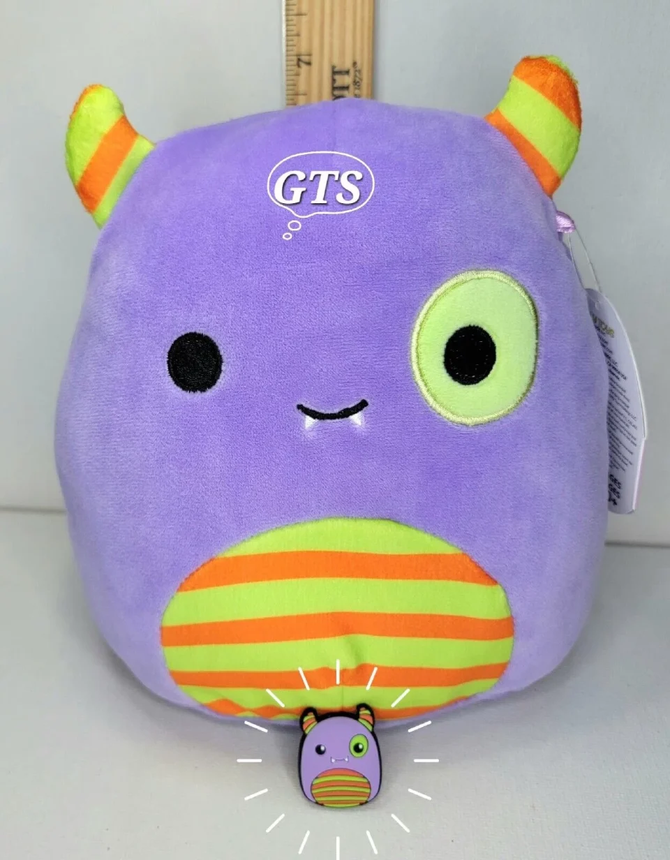 Versatile Squishmallow 7 Marvin Monster Plush PLUS Jibbitz Croc Shoe Charm 2 PC