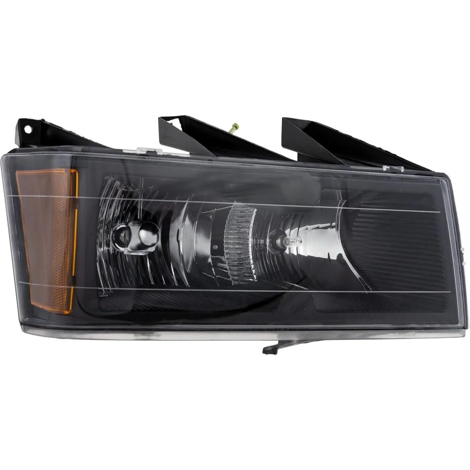 BPA-Free Headlight Headlamp w/ Black Bezel Passenger Side Right RH for Colorado Canyon