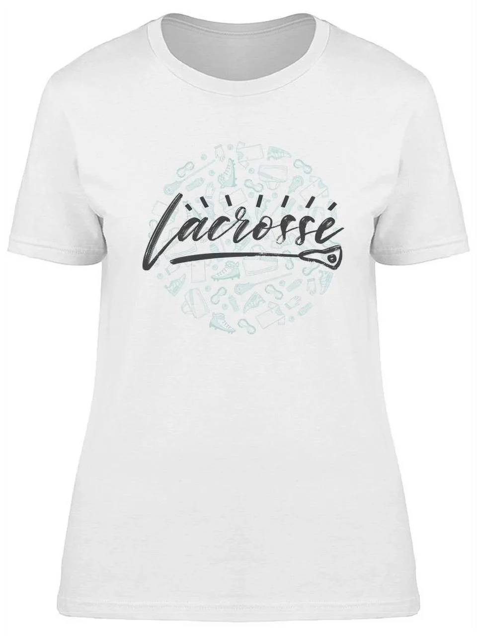 Glossy Top-Rated Lacrosse T-Shirt Women -Image by Shutterstock, Female Small