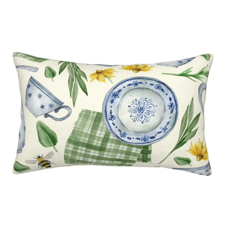 Core Food-Grade Daiia Vintage Utensils Bedding Waterproof Pillow Protector Zippered Queen ﾨC Bed Bug Proof Pillow Encasement-14x20