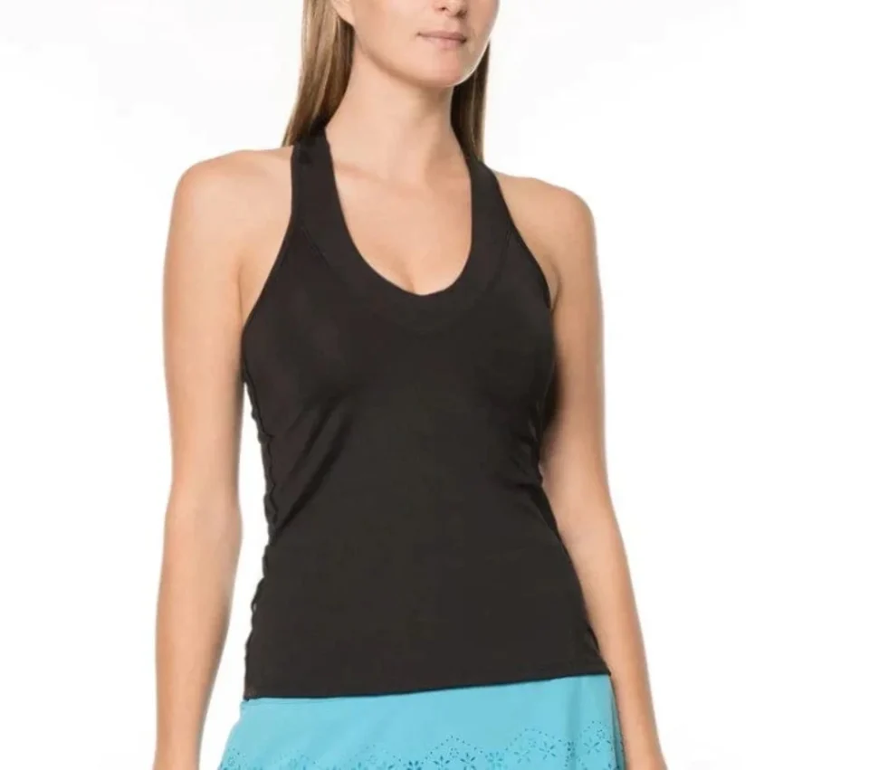 Premium Lucky In Love Women's V-Neck Tennis Tank with Bra