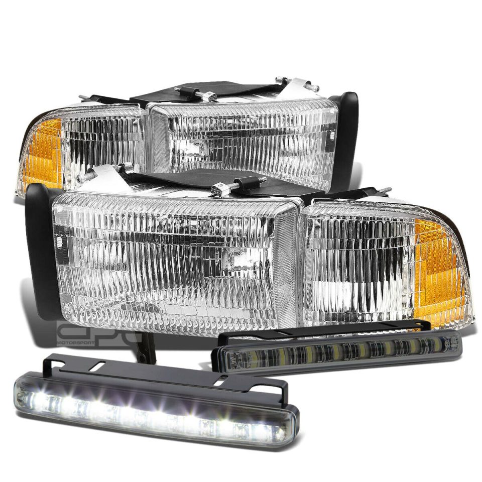Popular CHROME HOUSING CLEAR HEADLIGHT ASSEMBLY+CORNE