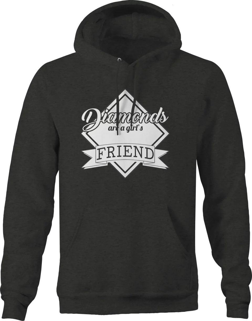 Baking Diamonds Are a Girls Best Friend Softball Sweatshirt for Men Small Dark Gray