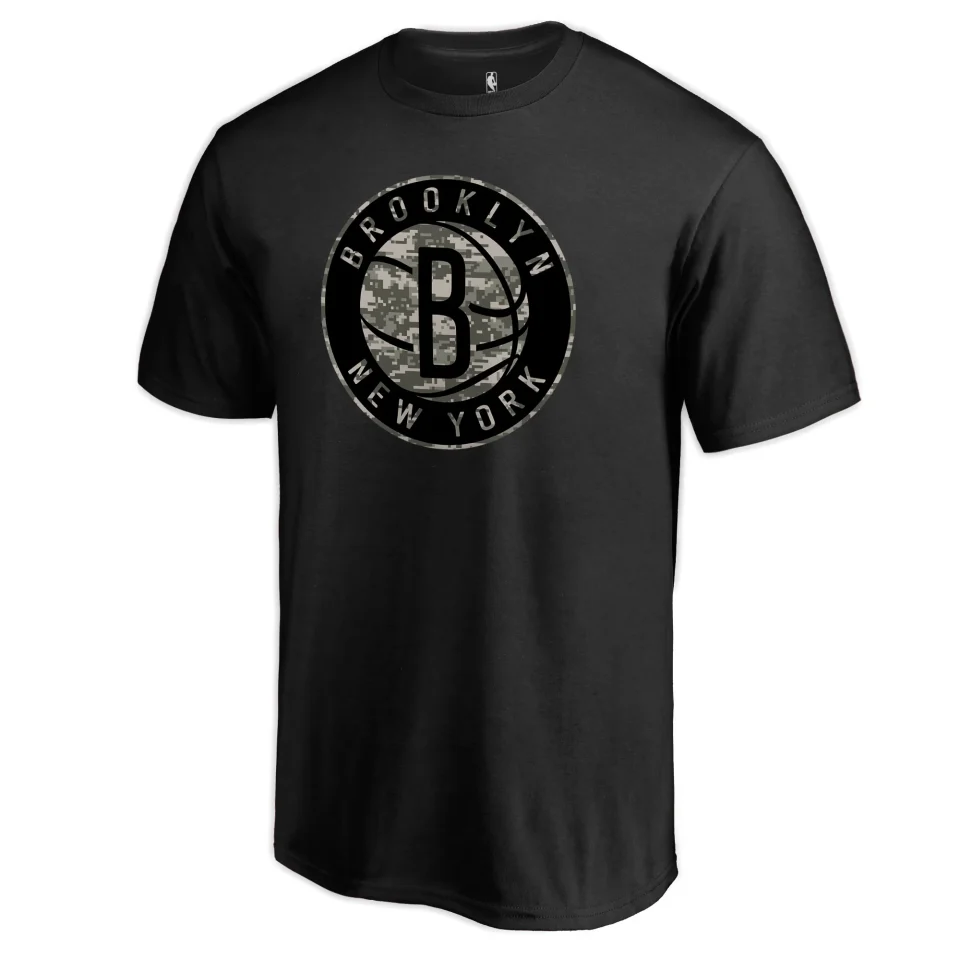 Core Office Men's Fanatics Branded Black Brooklyn Nets Cloak Camo T-Shirt