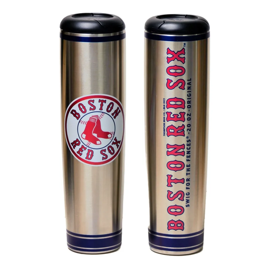 Bamboo Durable Boston Red Sox 20oz. Metal Bat Tumbler