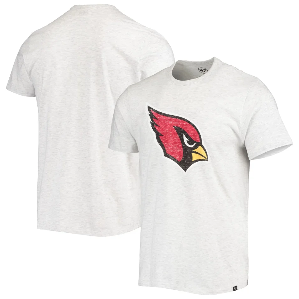 Glossy Men's '47 Heathered Gray Arizona Cardinals Premier Franklin T-Shirt