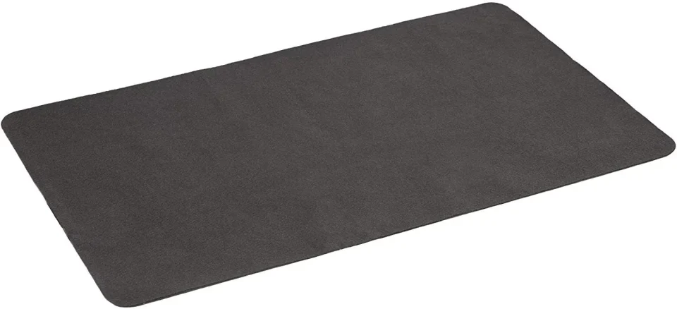 Ceramic Silicone Diversitech Outdoor Gas Grill BBQ Floor Mat - Absorbent, Place Under Grill - Protects Decks and Patios 48 x 30 Inches Black