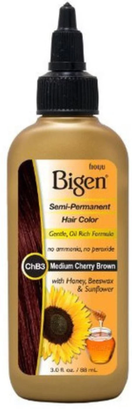 BPA-Free Kitchen Bigen Semi Permanent Hair Color #CHB3 Medium Cherry Brown, 3 oz (Pack of 3)