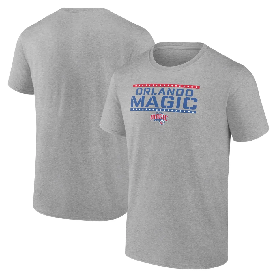 Non-Toxic Versatile Men's Fanatics Branded Heather Gray Orlando Magic Hoops For Troops Training T-Shirt