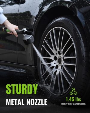 Home Best-Selling Garden Hose Nozzle. RAINPOINT Heavy Duty Fireman’s Hose Nozzle. 7 Modes Water Hose Nozzle with Adjustable Flow Control
