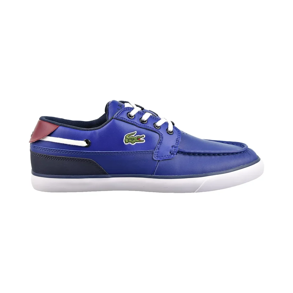 Non-Toxic Lacoste Bayliss Deck 222 1 CMA Men's Shoes Blue-White 744cma0017-221