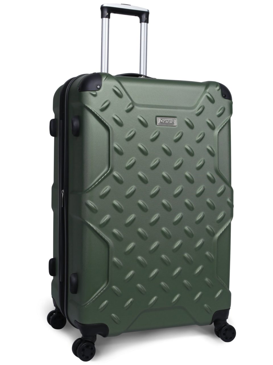 Cast Iron Easy-Clean Coleman 28 Ration Hard Side Upright Spinner, Green