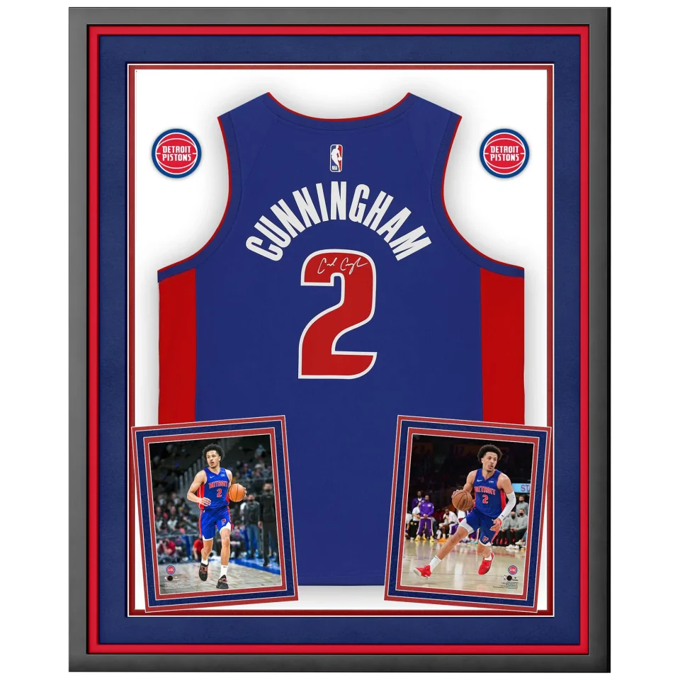 Polished Multi-Purpose Cade Cunningham Detroit Pistons Deluxe Framed Autographed Blue Icon Swingman Jersey - Fanatics Authentic Certified