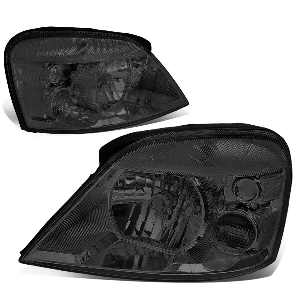 Polished Upgraded 2004-2007 d Freestar Mercury Monterey Pair Headlight Headlamp Smoke Clear