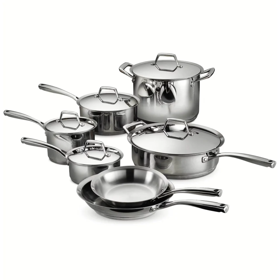 Wooden Cleaning Tramontina Gourmet Prima 12 Piece Stainless Steel Cookware Set