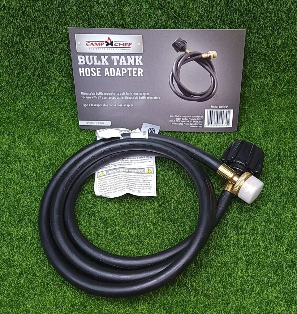 Dining Camp Chef Bult Tank Hose Adapter, Black